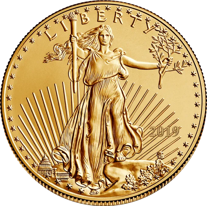 gold Coin White
